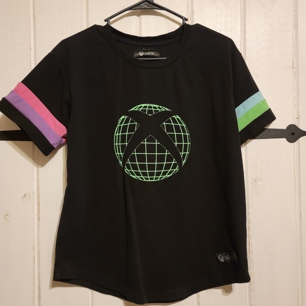 XBox Tee Shirt Graphic Short Sleeve Black Size Small